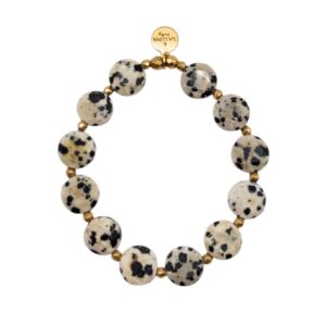 Bransoletka Jaspis Dalmatyński CLASSY DOTS
