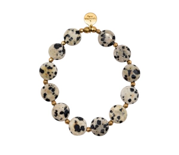Bransoletka Jaspis Dalmatyński CLASSY DOTS