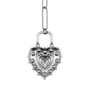 Naszyjnik serce SILVER GOLD HEART