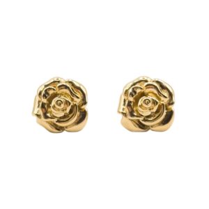 Kolczyki stal szlachetna róża GOLDEN ROSE