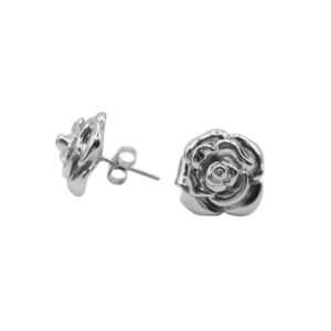 Kolczyki stal szlachetna róża SILVER ROSE