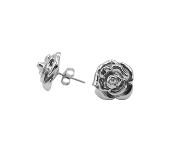 Kolczyki stal szlachetna róża SILVER ROSE