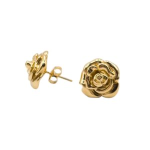 Kolczyki stal szlachetna róża GOLDEN ROSE