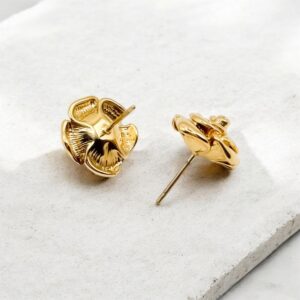 Kolczyki stal szlachetna róża GOLDEN ROSE