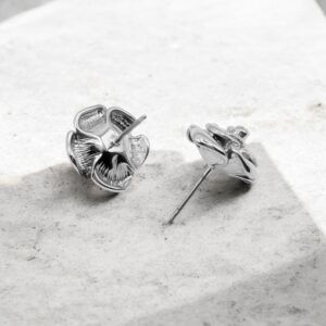 Kolczyki stal szlachetna róża SILVER ROSE