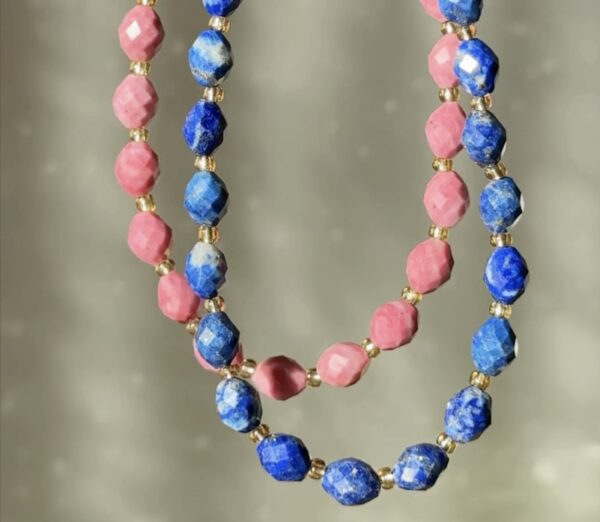 Obraz 26.02.2026, godz. 22.03 Naszyjnik Rodonit ROYAL RHODONITE