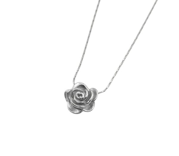 Photoroom_20260221_163037 Naszyjnik z zawieszką róża SILVER ROSE