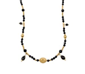 Naszyjnik Czarny Turmalin ochrona LUXURY OF BLACK