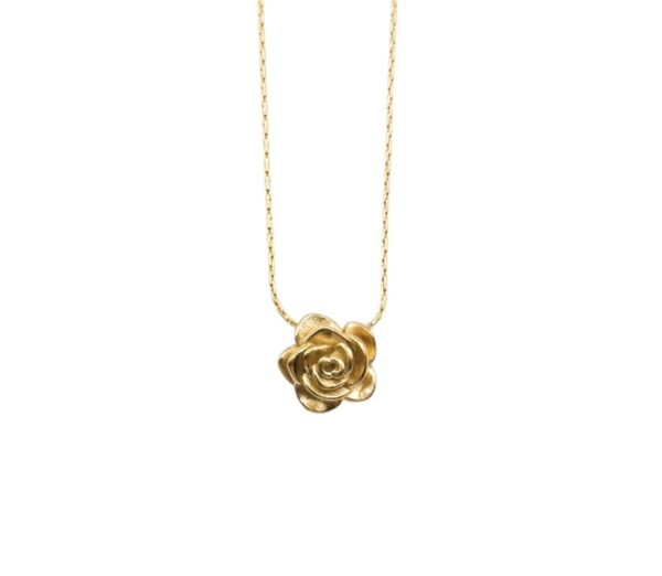 Naszyjnik z zawieszką róża GOLDEN ROSE