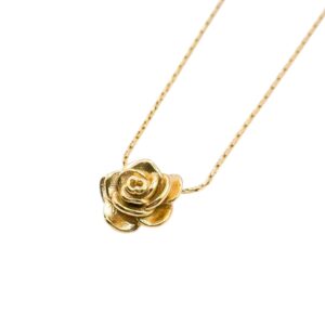 Naszyjnik z zawieszką róża GOLDEN ROSE